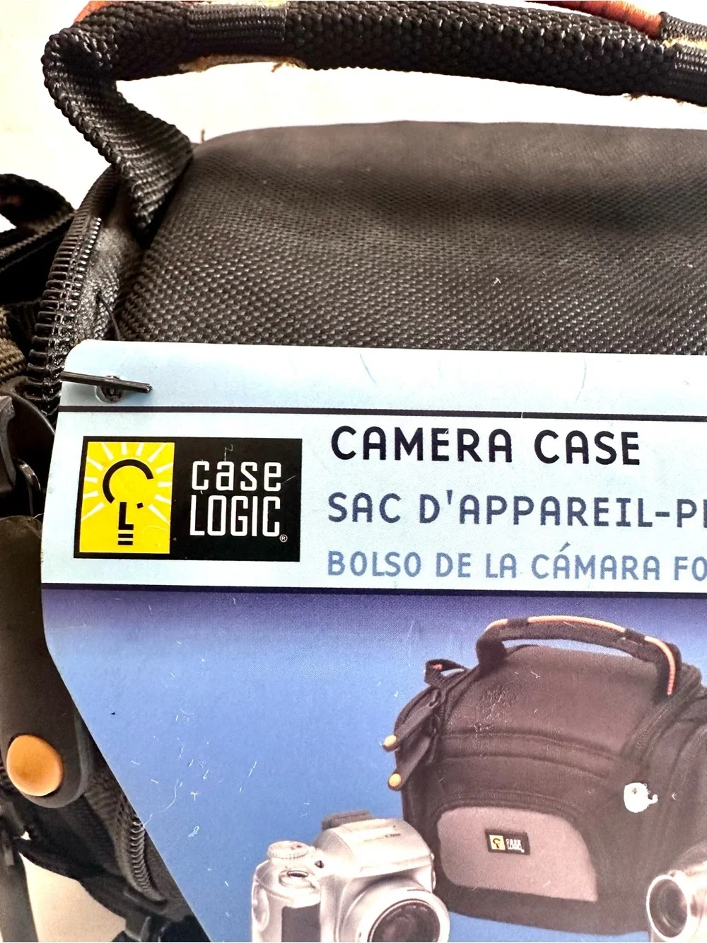 Case Logic Black Compact Camera Case with Orange Accent